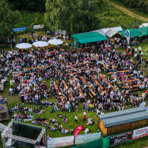 Vogelperspektive auf das Public Viewing Gelände vergrössern
